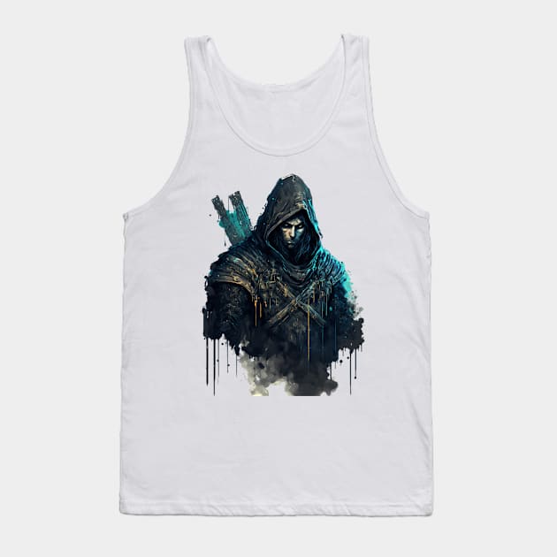 Assassin In Watercolor Tank Top by LetsGetInspired